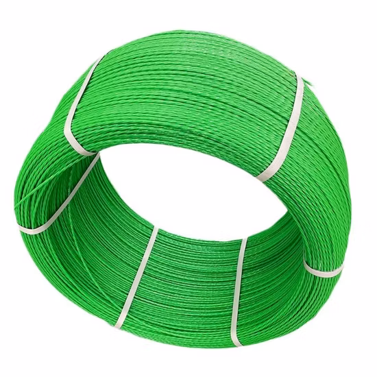 Nastro da pesca con filo estrattore per cavo in poliestere verde